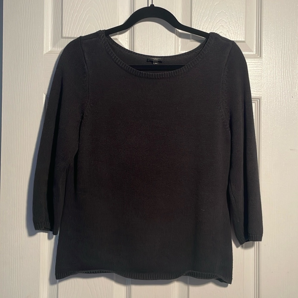 Black sweater.